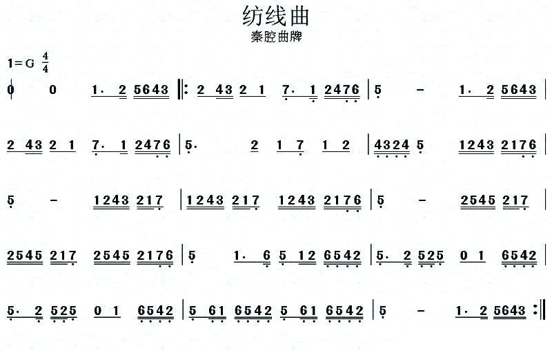 秦腔曲牌（4首）其它曲谱（图4）