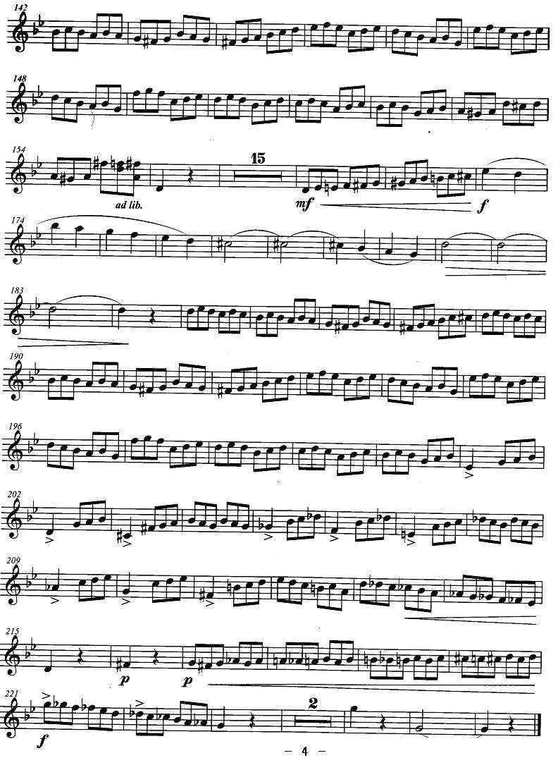 小号考级十级：音乐会乐曲其它曲谱（图4）