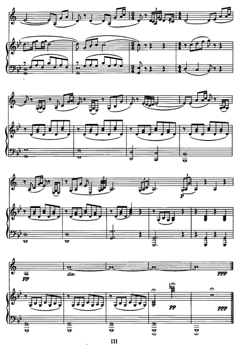 西拉穆轮河随想曲（单簧管+钢琴）其它曲谱（图8）