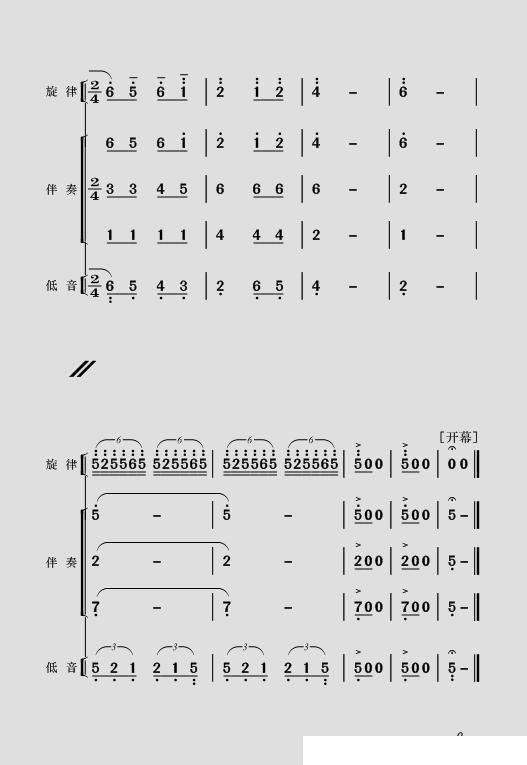 现代舞剧《白毛女》全剧主旋律乐谱之序曲其它曲谱（图9）