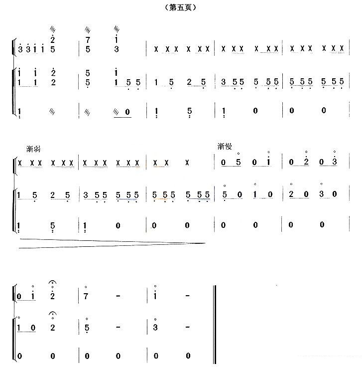 游击队歌其它曲谱（图5）