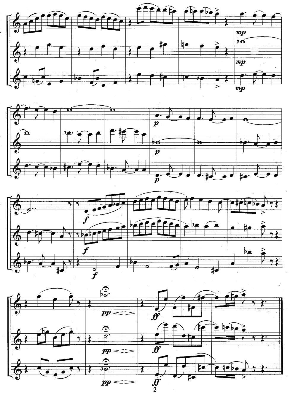 弗拉门长戈探戈舞曲（三重奏）其它曲谱（图2）