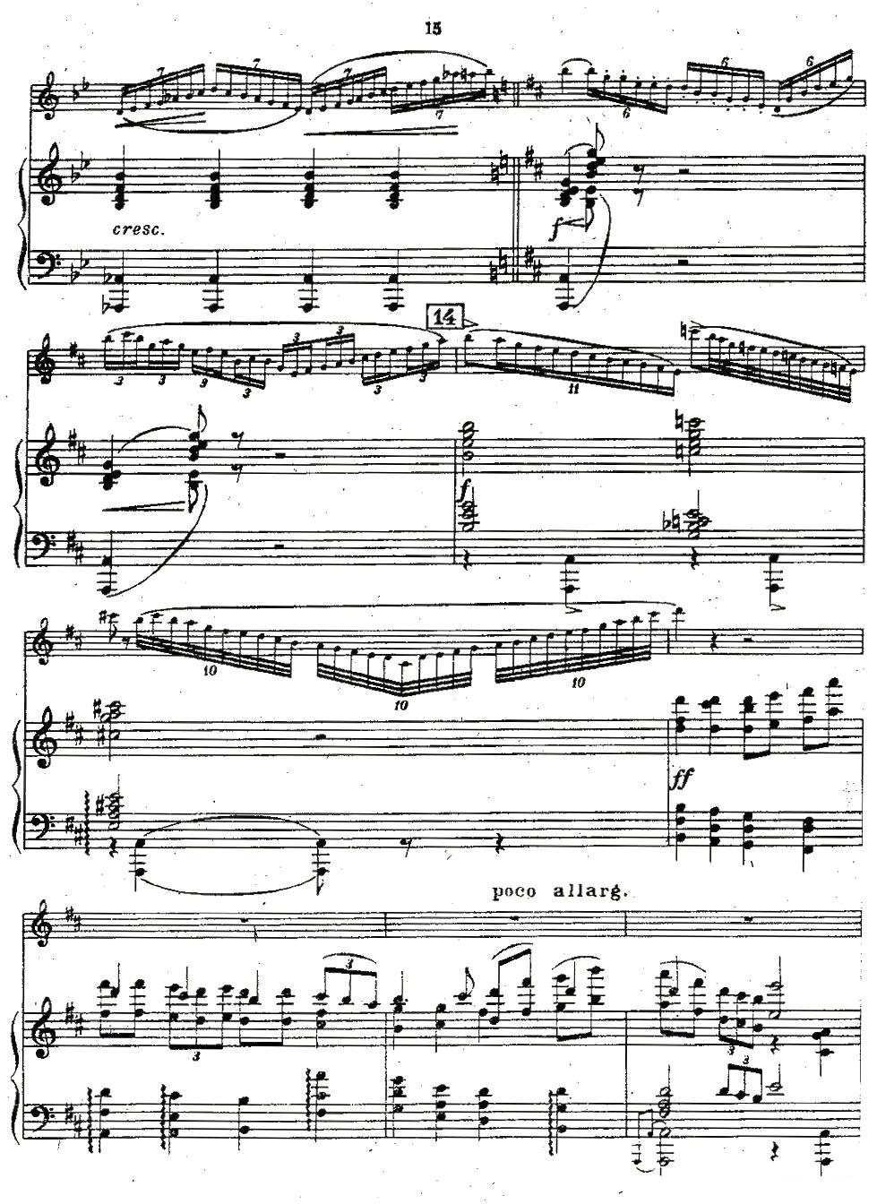 Chaminade Flute Concertino（莎米纳德长笛协奏曲）其它曲谱（图14）