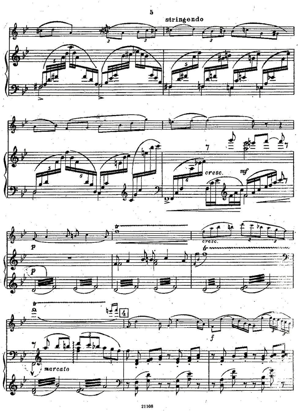 Chaminade Flute Concertino（莎米纳德长笛协奏曲）其它曲谱（图4）