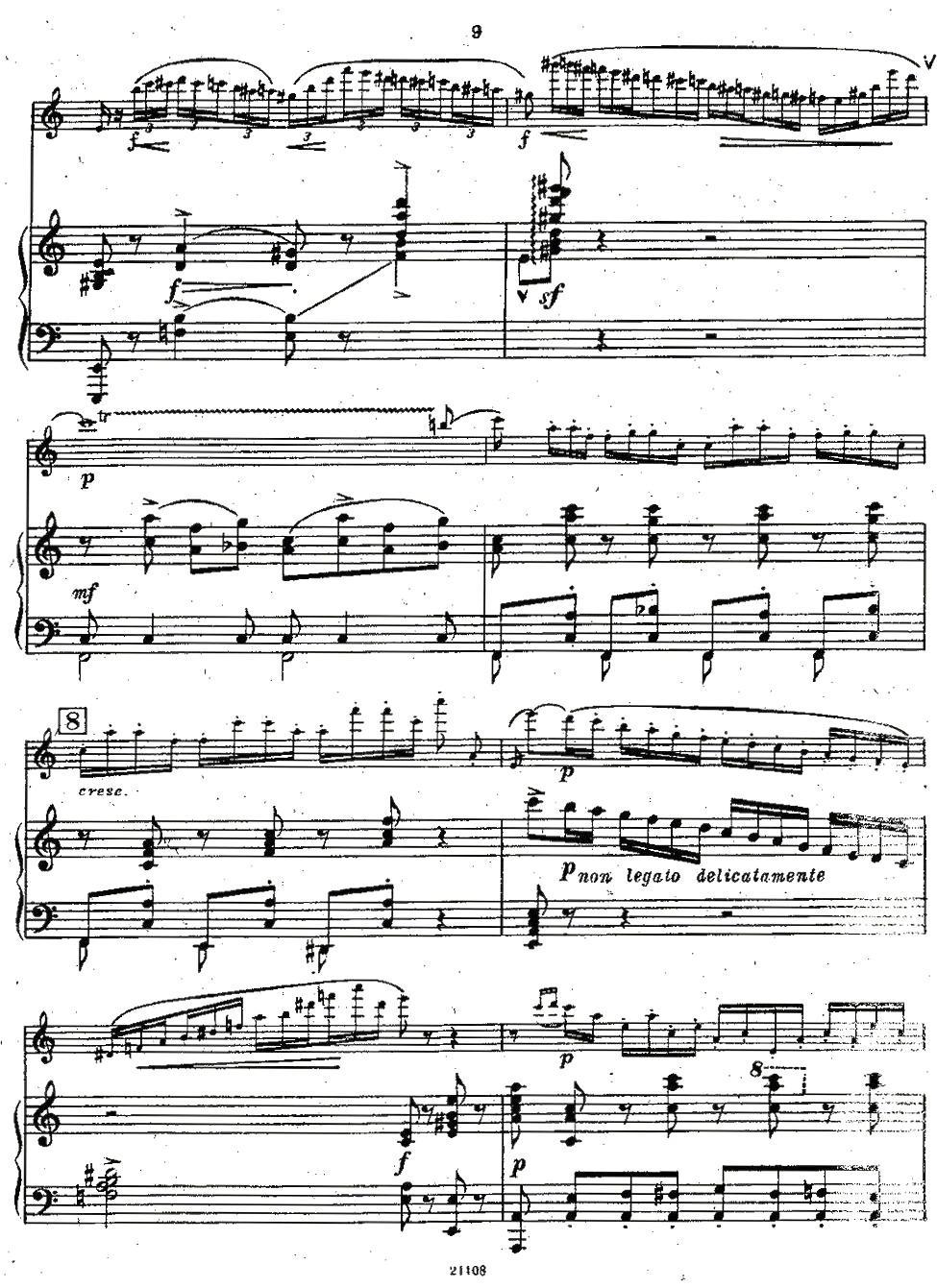 Chaminade Flute Concertino（莎米纳德长笛协奏曲）其它曲谱（图8）