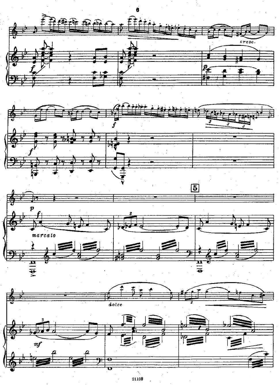 Chaminade Flute Concertino（莎米纳德长笛协奏曲）其它曲谱（图5）