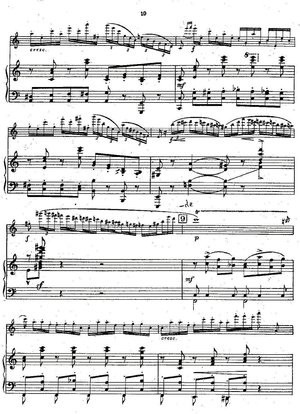 Chaminade Flute Concertino（莎米纳德长笛协奏曲）其它曲谱（图9）