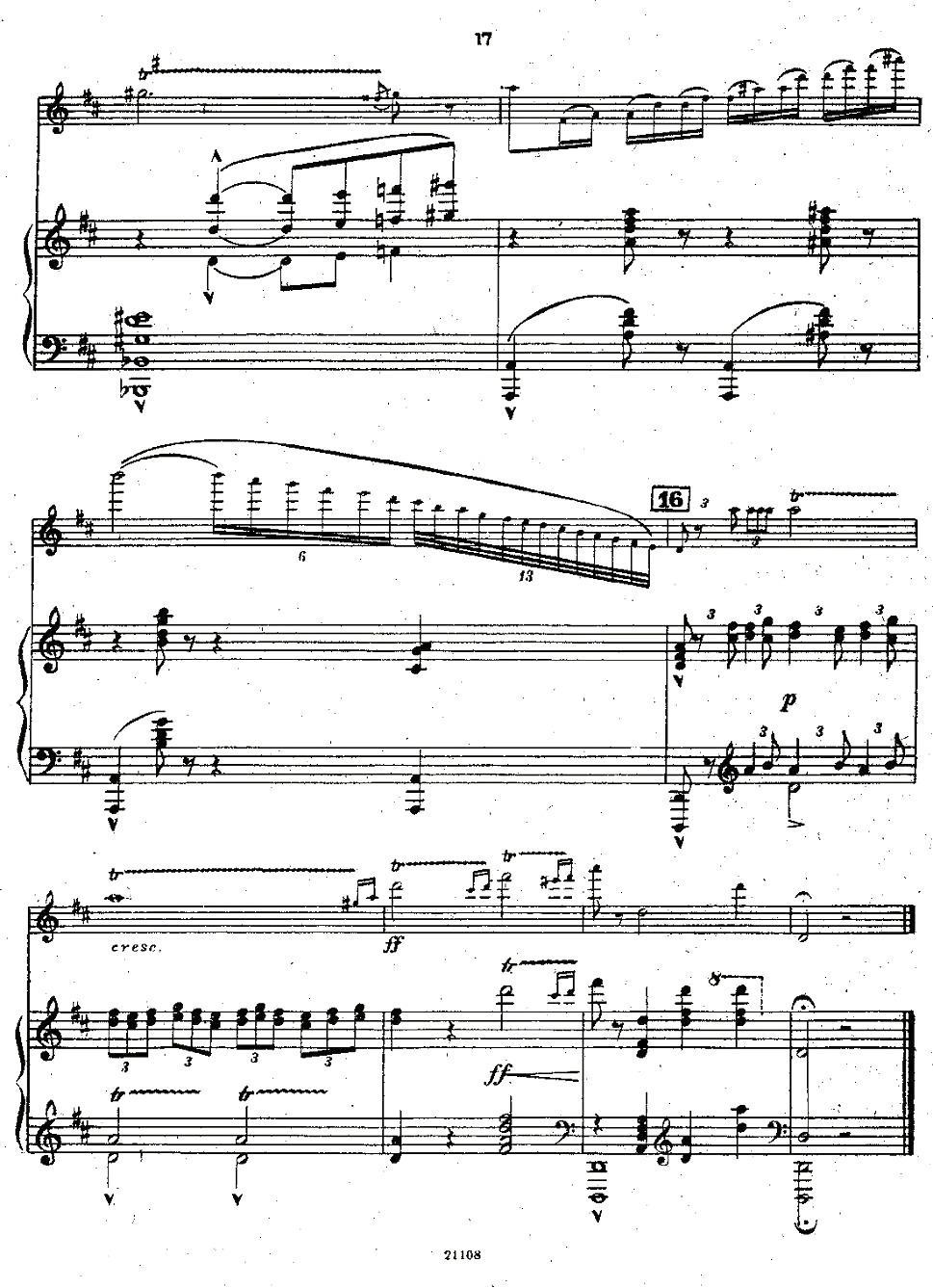 Chaminade Flute Concertino（莎米纳德长笛协奏曲）其它曲谱（图16）