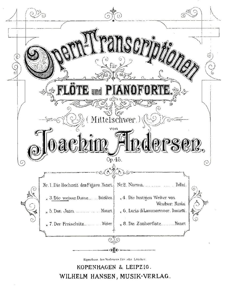 Opern-Transcriptionen.Op.45-3（长笛+钢琴伴奏）其它曲谱（图1）