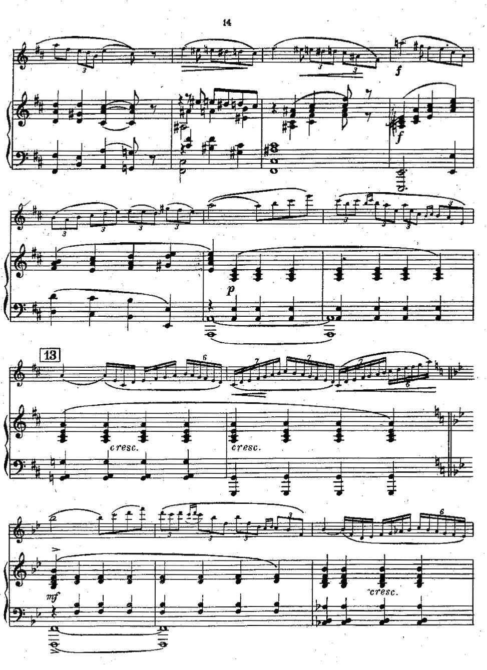 Chaminade Flute Concertino（莎米纳德长笛协奏曲）其它曲谱（图13）