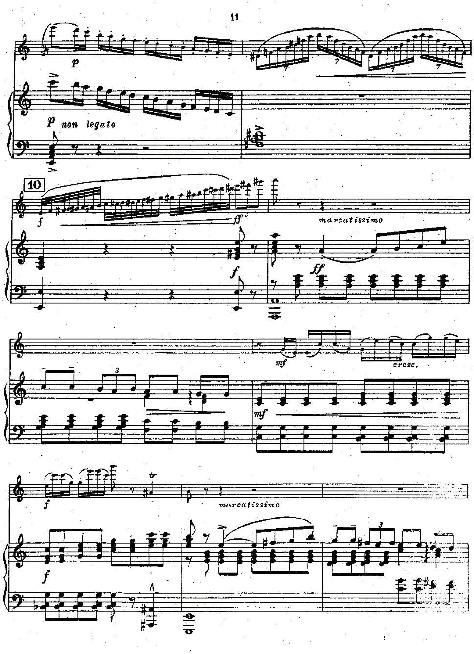 Chaminade Flute Concertino（莎米纳德长笛协奏曲）其它曲谱（图10）