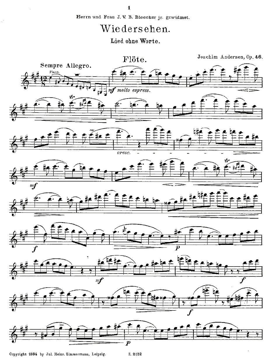 Wiedersehen.Op.46其它曲谱（图1）