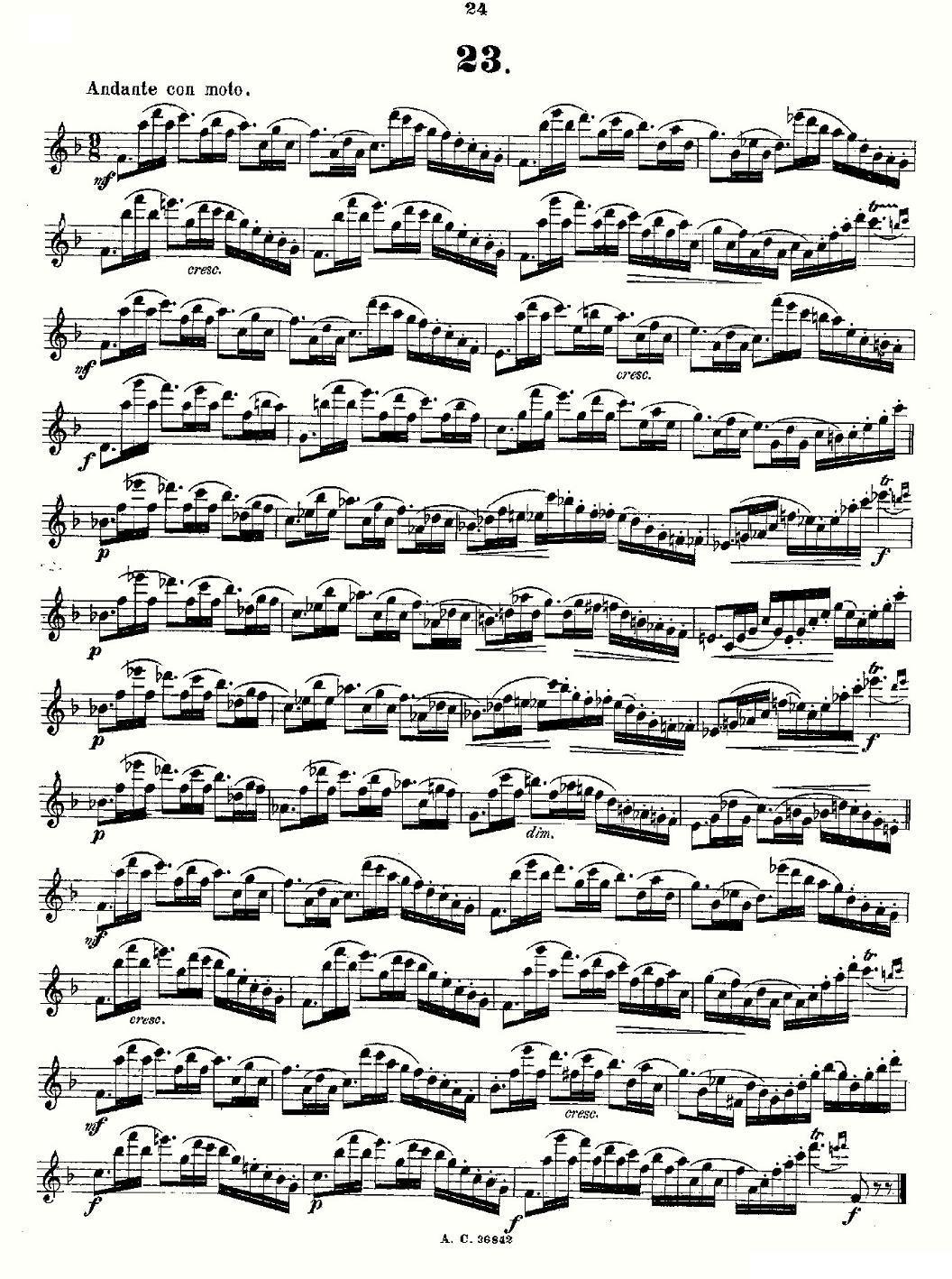 24首长笛练习曲 Op.21 之13—24其它曲谱（图12）