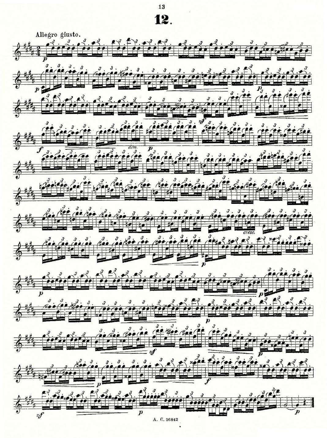 24首长笛练习曲 Op.21 之1—12其它曲谱（图13）