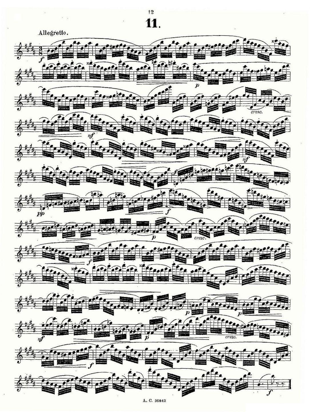 24首长笛练习曲 Op.21 之1—12其它曲谱（图12）