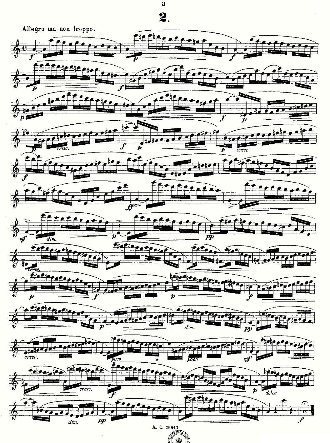24首长笛练习曲 Op.21 之1—12其它曲谱（图3）