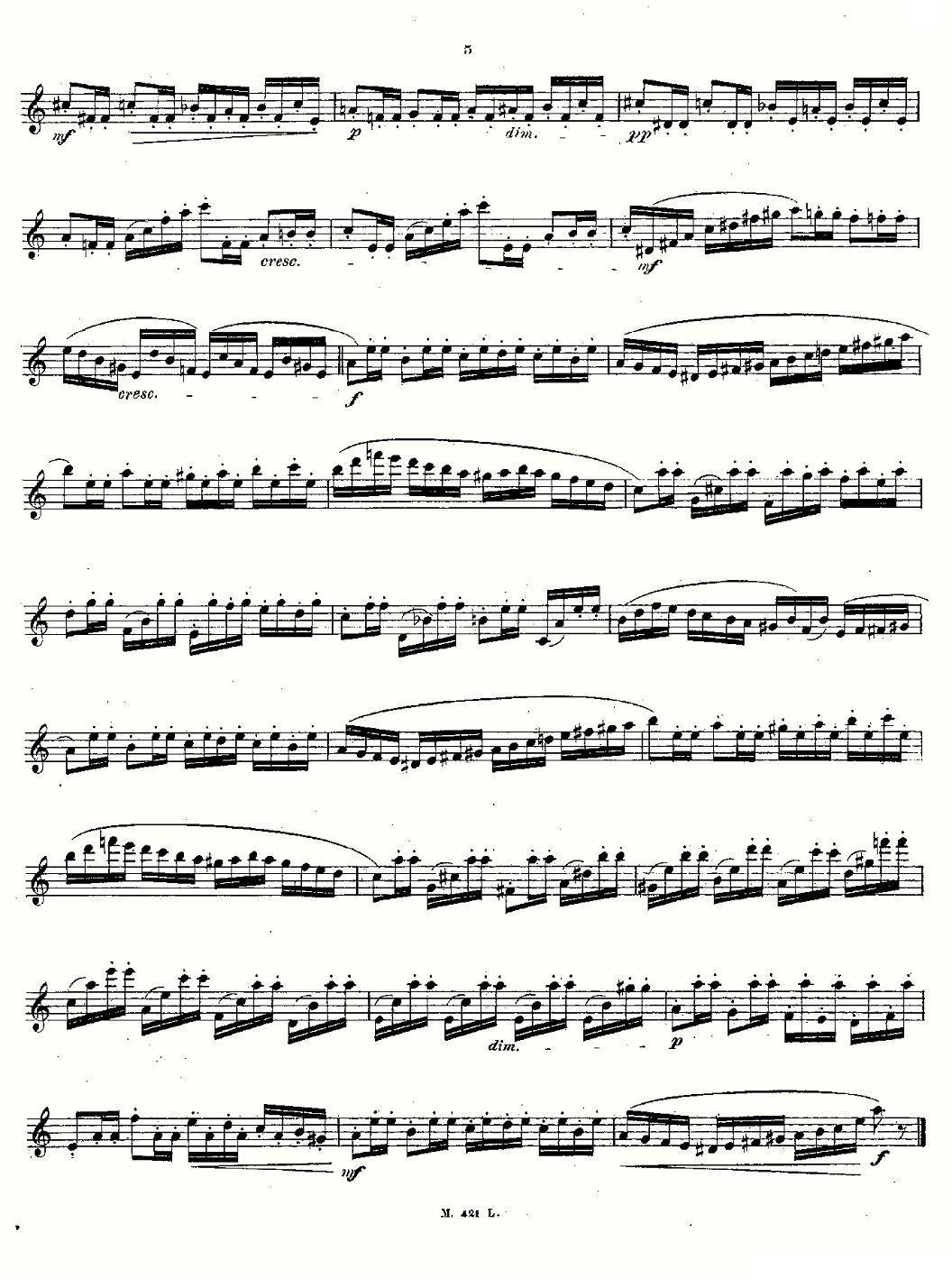24首长笛练习曲 Op.15 之1—5其它曲谱（图5）