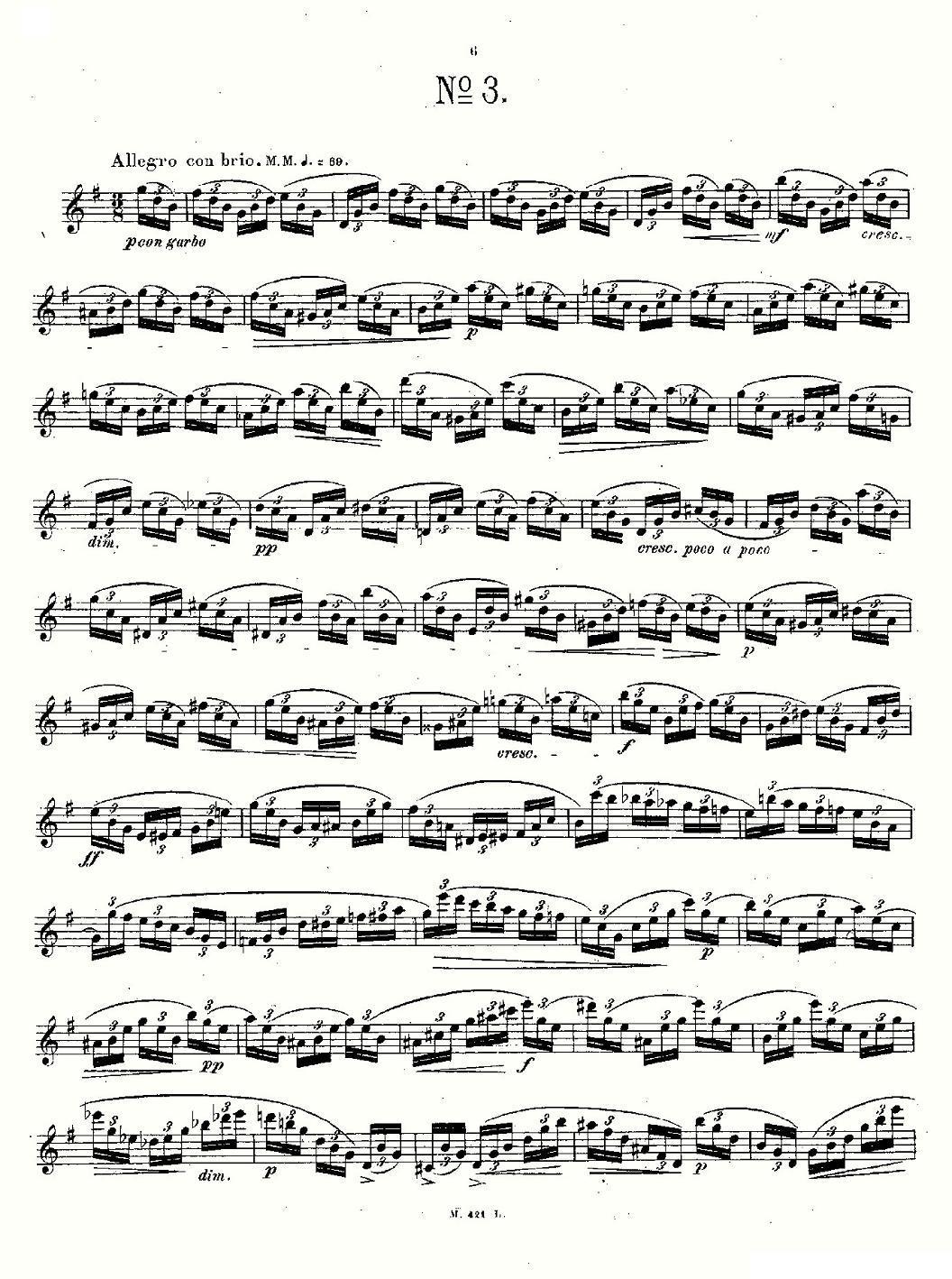 24首长笛练习曲 Op.15 之1—5其它曲谱（图6）