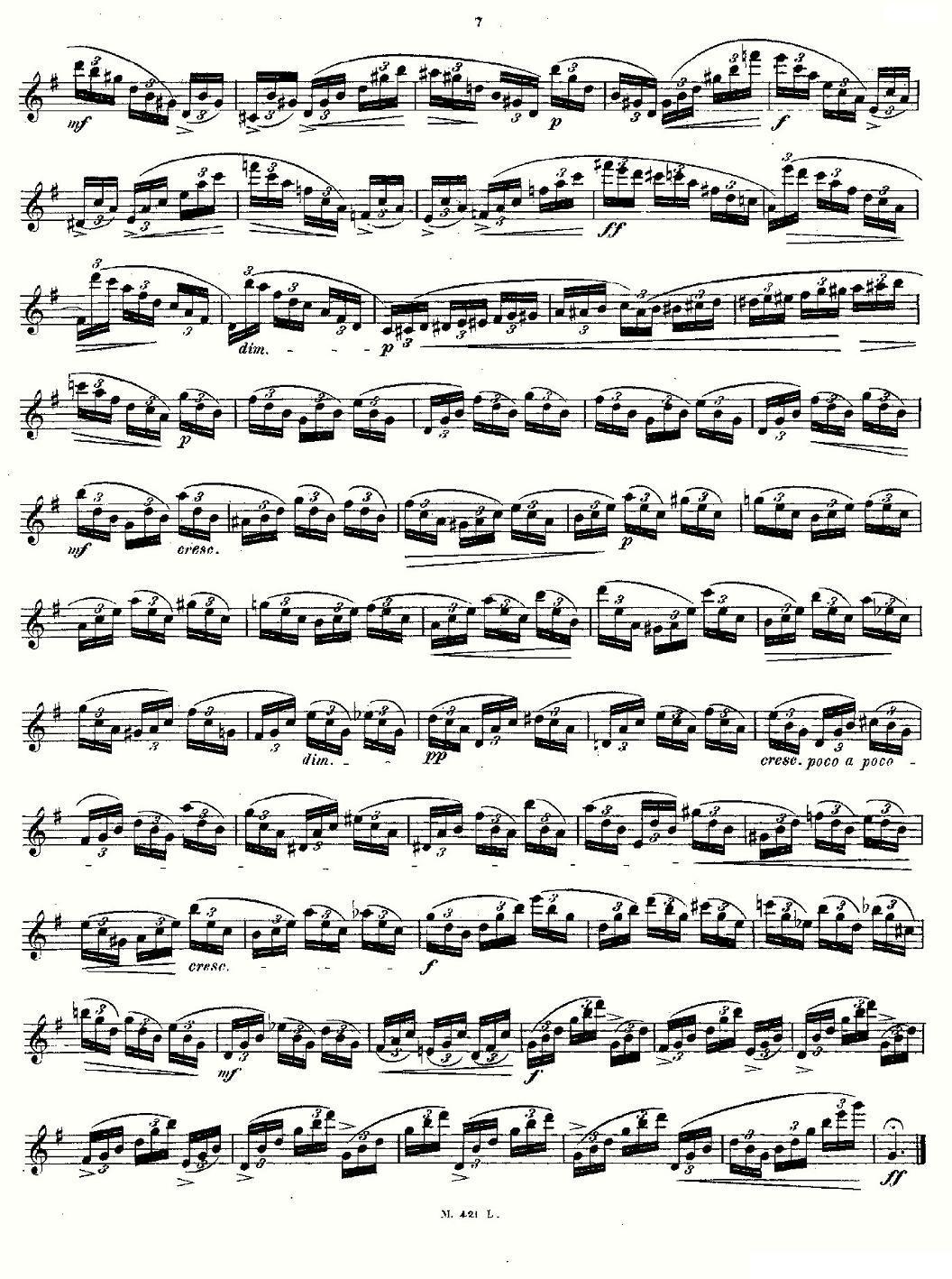 24首长笛练习曲 Op.15 之1—5其它曲谱（图7）