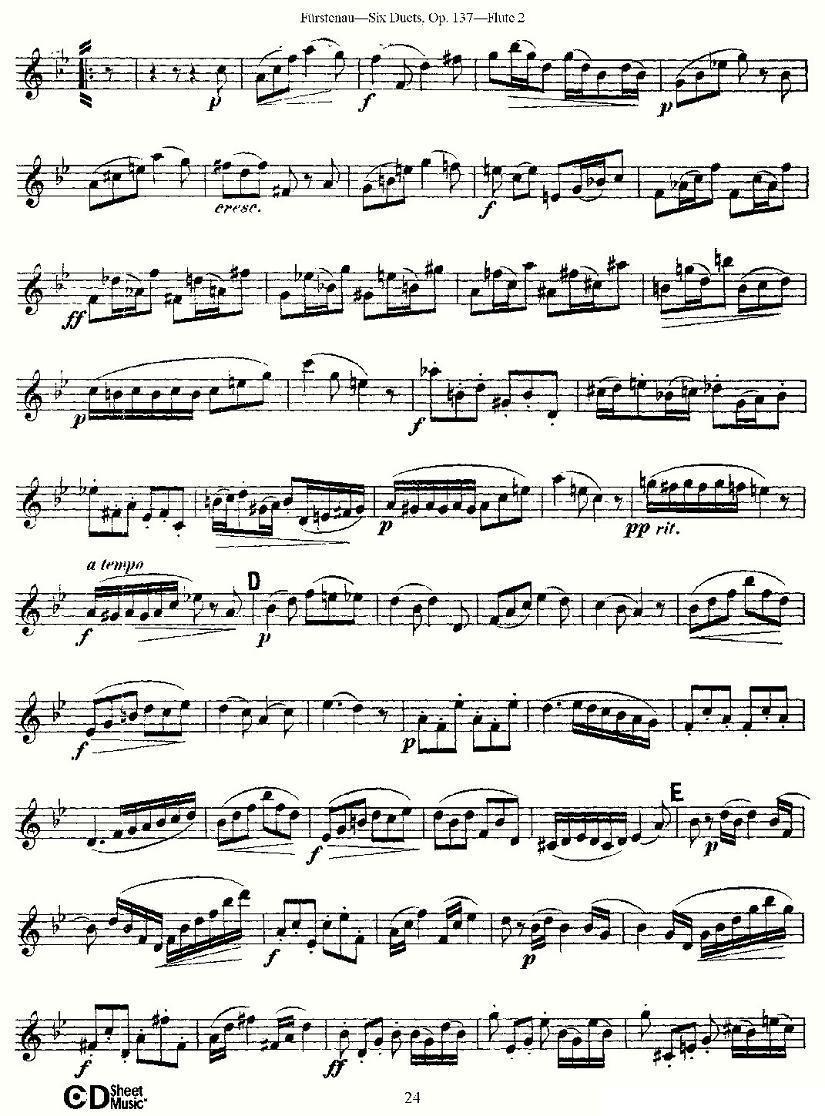 Six Duets, Op.137 之五（二重奏 六首作品 137号）其它曲谱（图9）