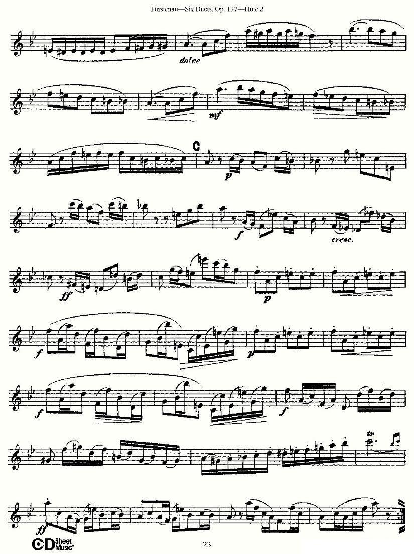 Six Duets, Op.137 之五（二重奏 六首作品 137号）其它曲谱（图8）