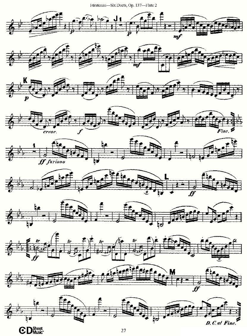 Six Duets, Op.137 之五（二重奏 六首作品 137号）其它曲谱（图12）