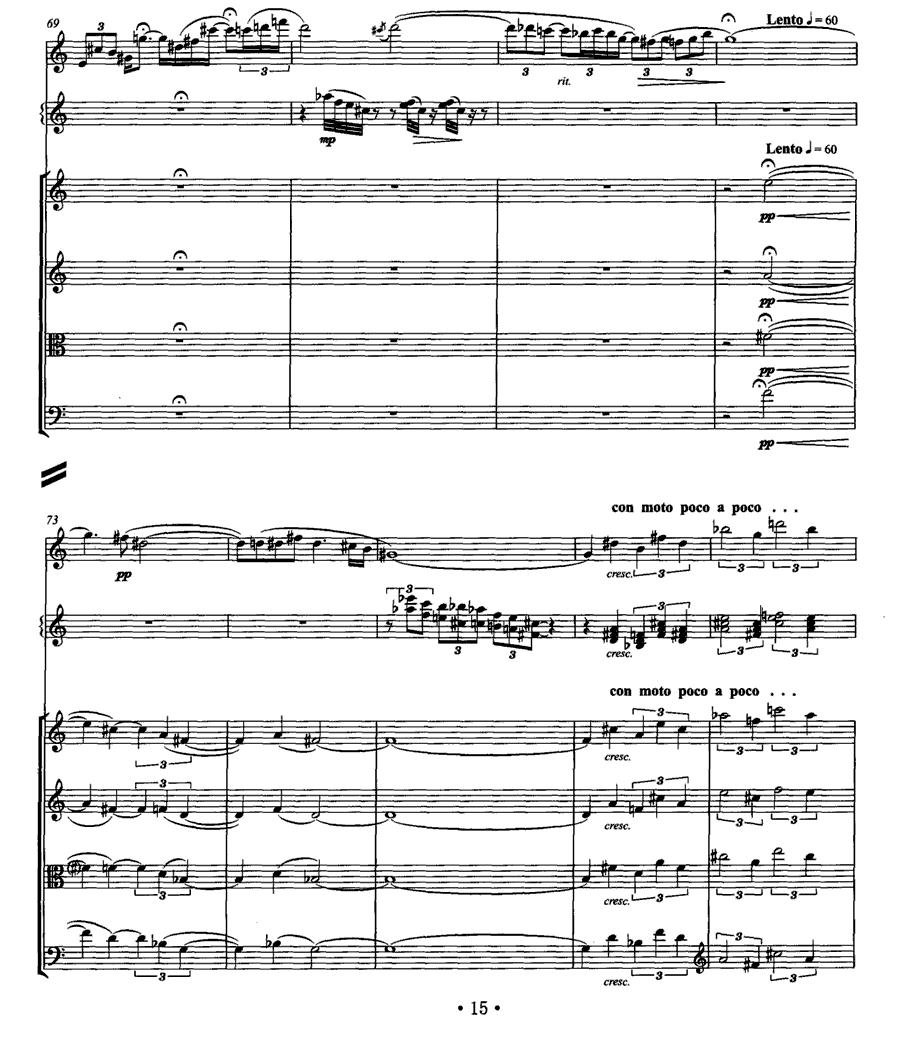 岗拉美朵（单簧管+颤音琴+弦乐四重奏）其它曲谱（图14）