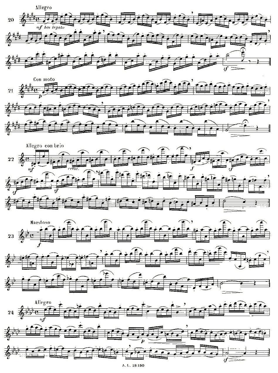 moyse - 100首练习曲之15—28其它曲谱（图2）