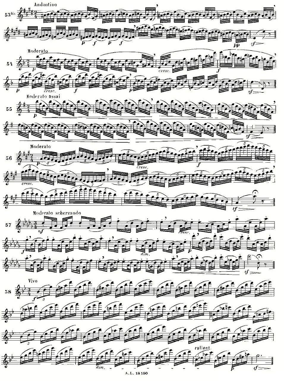 moyse - 100首练习曲之50—66其它曲谱（图2）