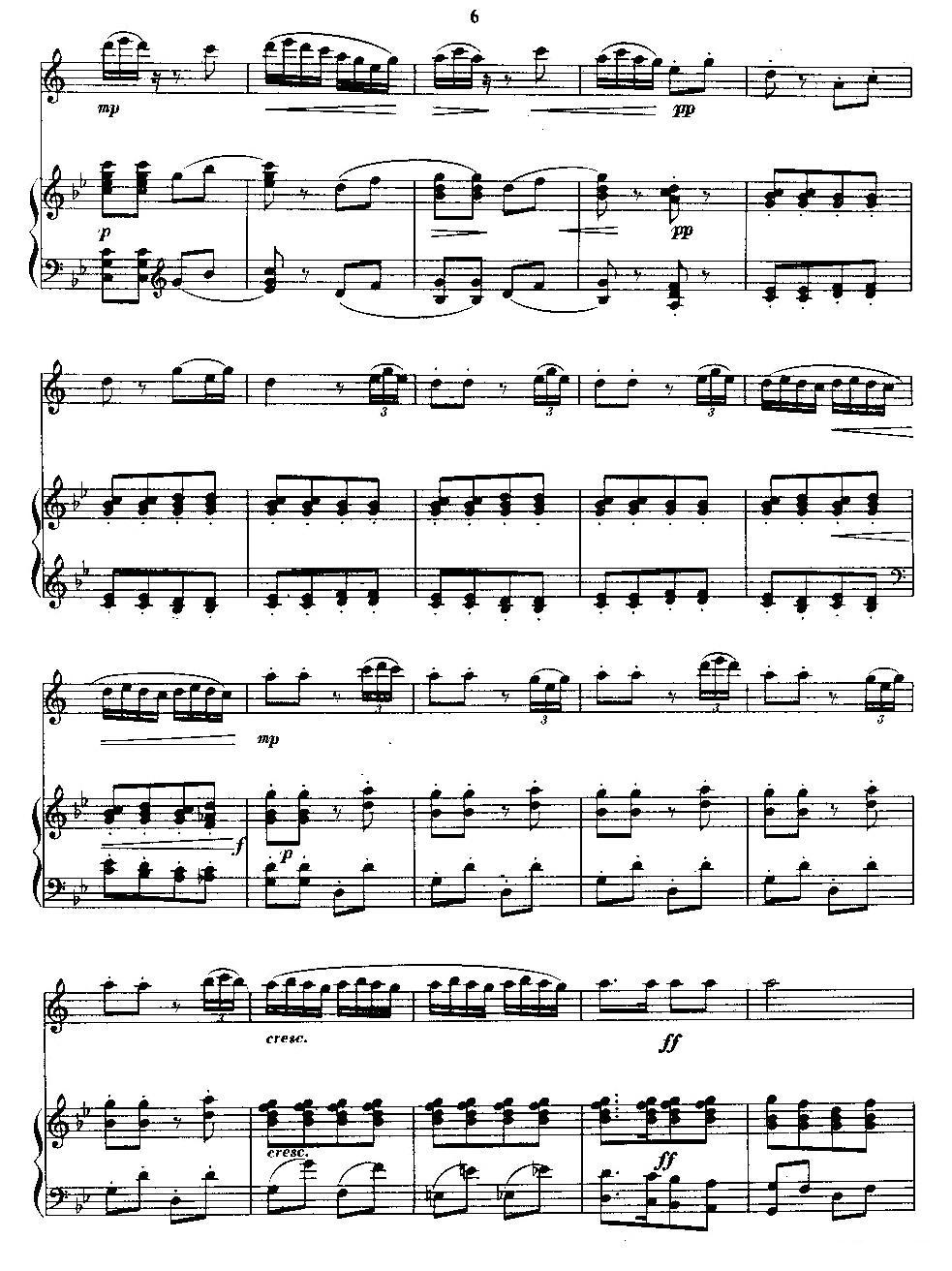 新迎春舞曲（单簧管+钢琴伴奏）其它曲谱（图6）