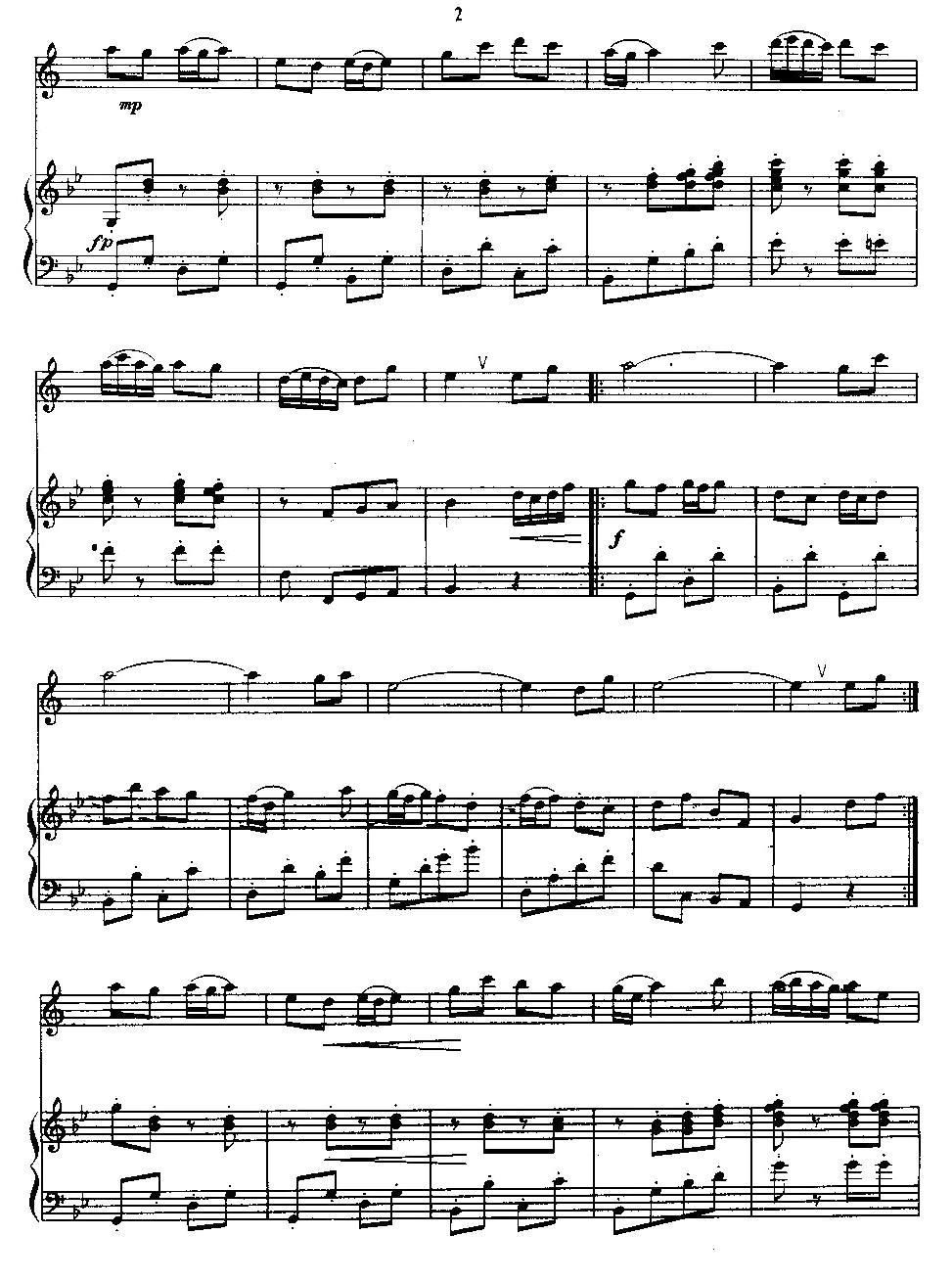 新迎春舞曲（单簧管+钢琴伴奏）其它曲谱（图2）