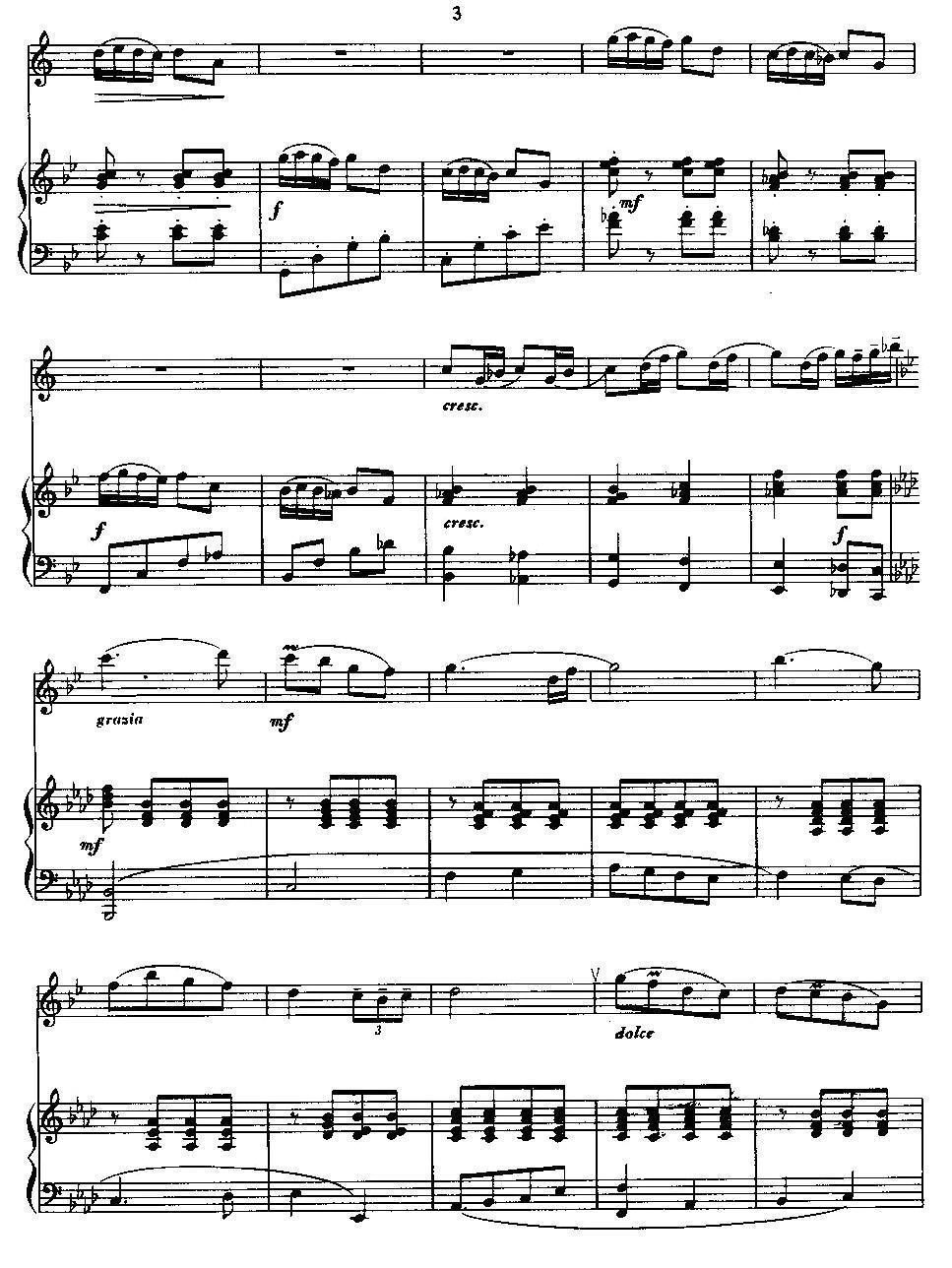 新迎春舞曲（单簧管+钢琴伴奏）其它曲谱（图3）