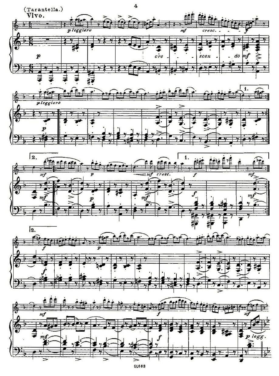 Fantaisies nationales. Op. 59, 5.（长笛+钢琴伴奏）其它曲谱（图3）