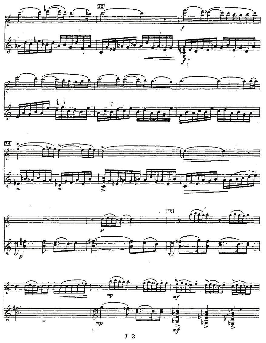 Cantos sierras（山脉之歌）（长笛+吉他）其它曲谱（图3）