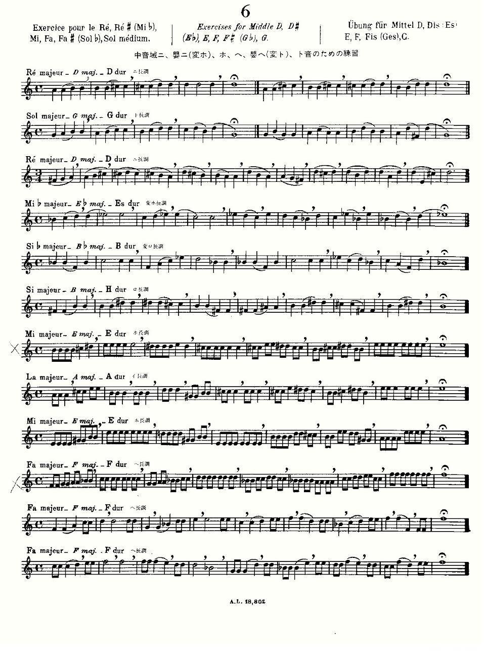 初级练习之6（Alphonse Ludec - Debutant Flutiste）其它曲谱（图2）