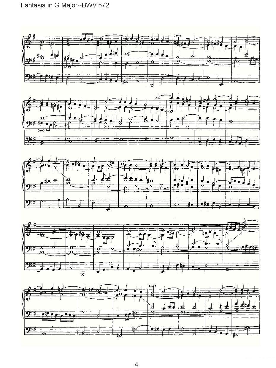Fantasia in G Major--BWV 572 （管风琴谱）其它曲谱（图4）