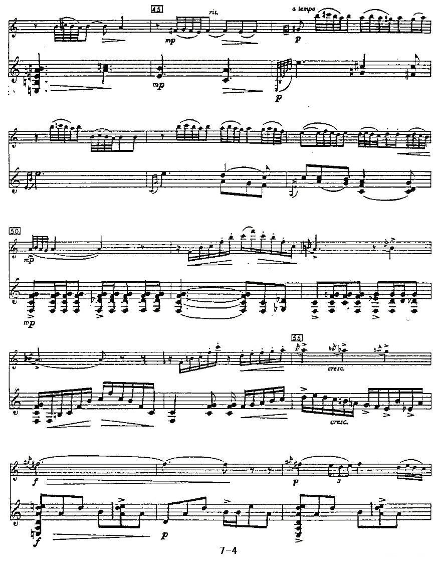 Cantos sierras（山脉之歌）（长笛+吉他）其它曲谱（图4）
