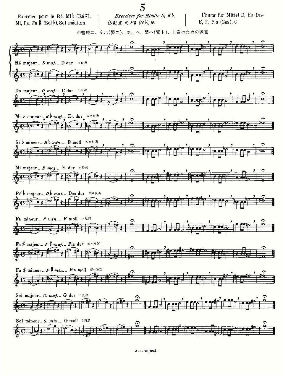 初级练习之5（Alphonse Ludec - Debutant Flutiste）其它曲谱（图2）
