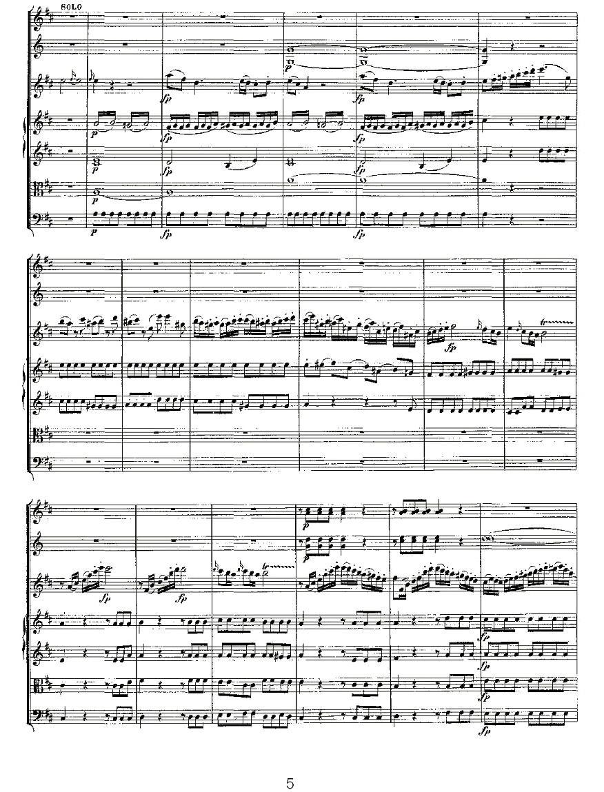 Concerto in D for Flute, K.314（D大调长笛协奏曲）其它曲谱（图5）