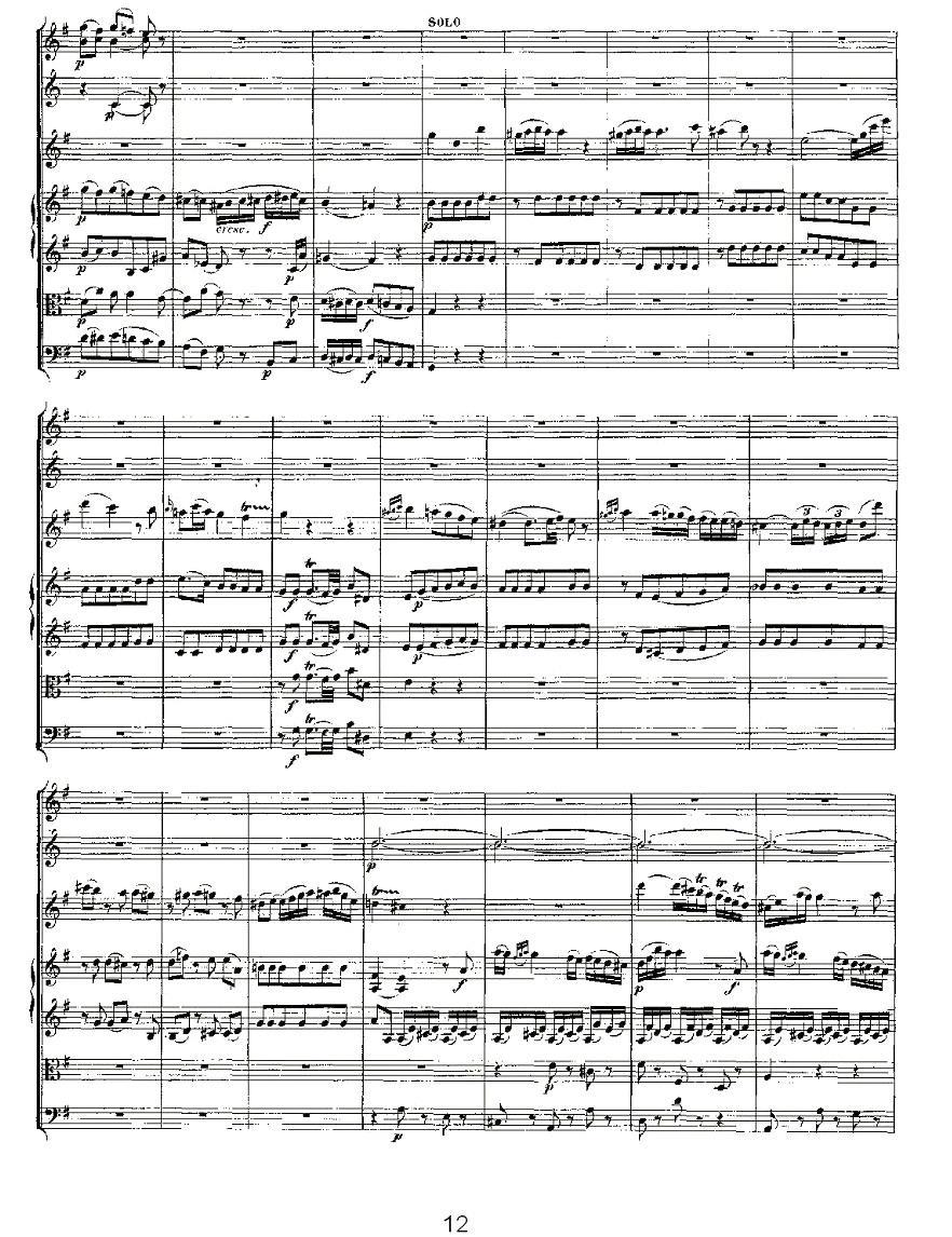 Concerto in D for Flute, K.314（D大调长笛协奏曲）其它曲谱（图12）