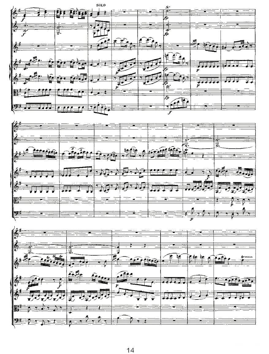 Concerto in D for Flute, K.314（D大调长笛协奏曲）其它曲谱（图14）