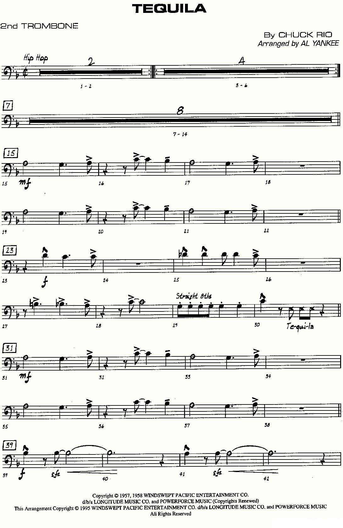 龙舌兰（爵士大乐队总分谱、总政军乐团演奏版）其它曲谱（图21）