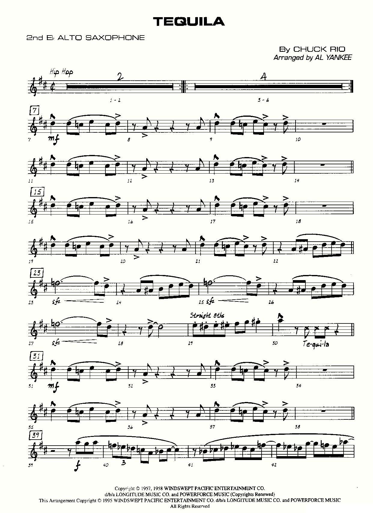龙舌兰（爵士大乐队总分谱、总政军乐团演奏版）其它曲谱（图3）