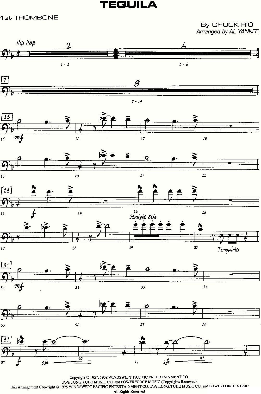 龙舌兰（爵士大乐队总分谱、总政军乐团演奏版）其它曲谱（图19）