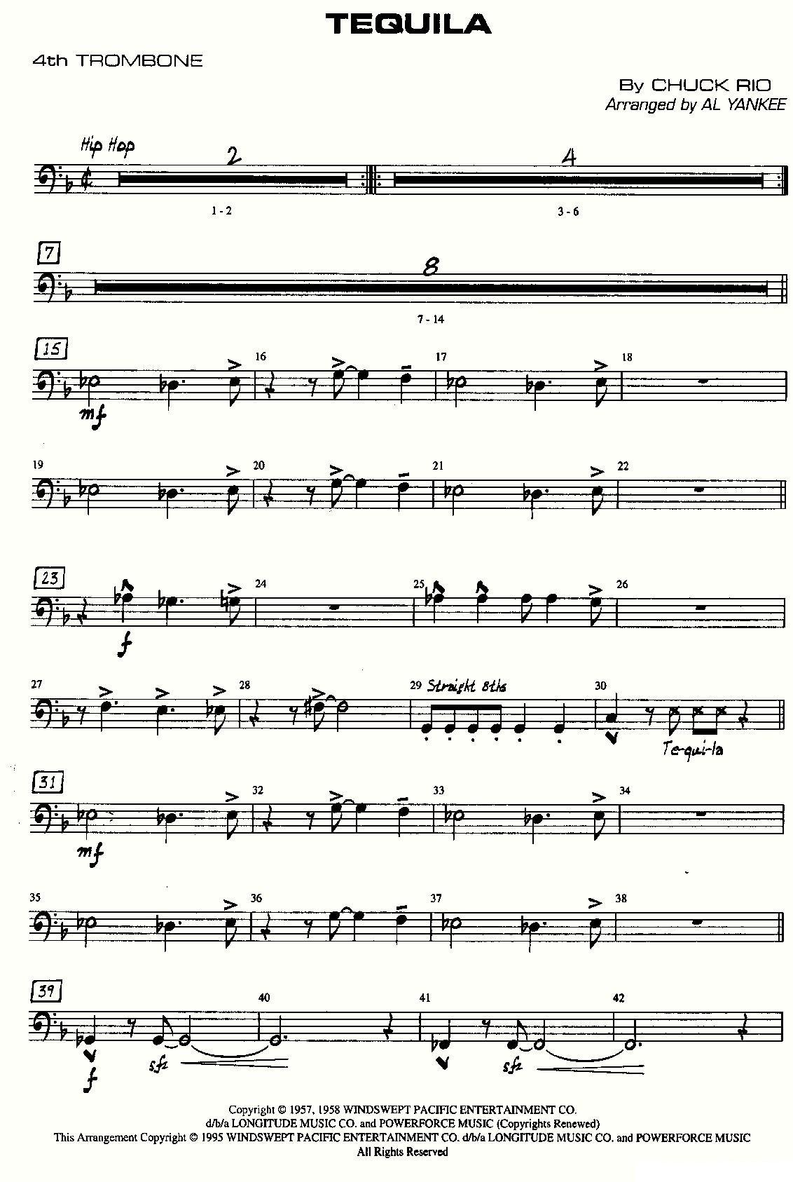 龙舌兰（爵士大乐队总分谱、总政军乐团演奏版）其它曲谱（图25）