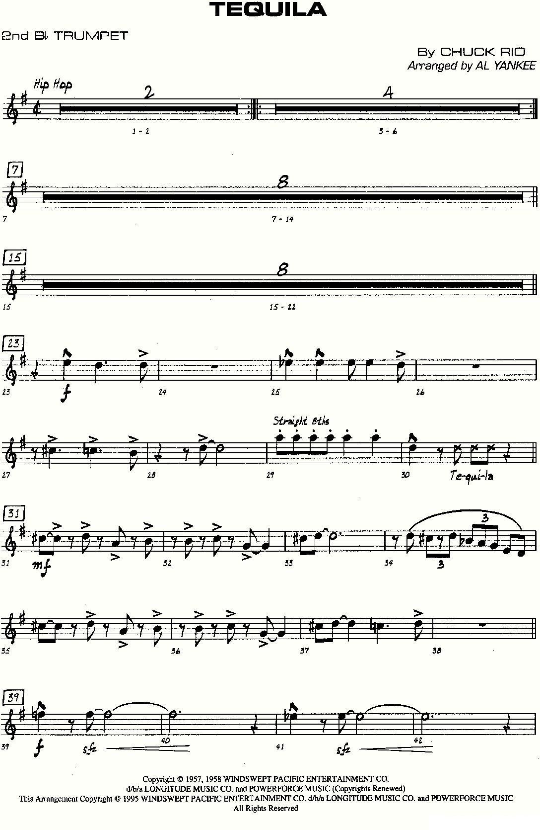 龙舌兰（爵士大乐队总分谱、总政军乐团演奏版）其它曲谱（图12）