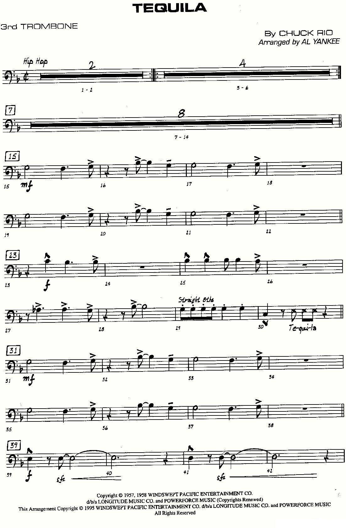 龙舌兰（爵士大乐队总分谱、总政军乐团演奏版）其它曲谱（图23）