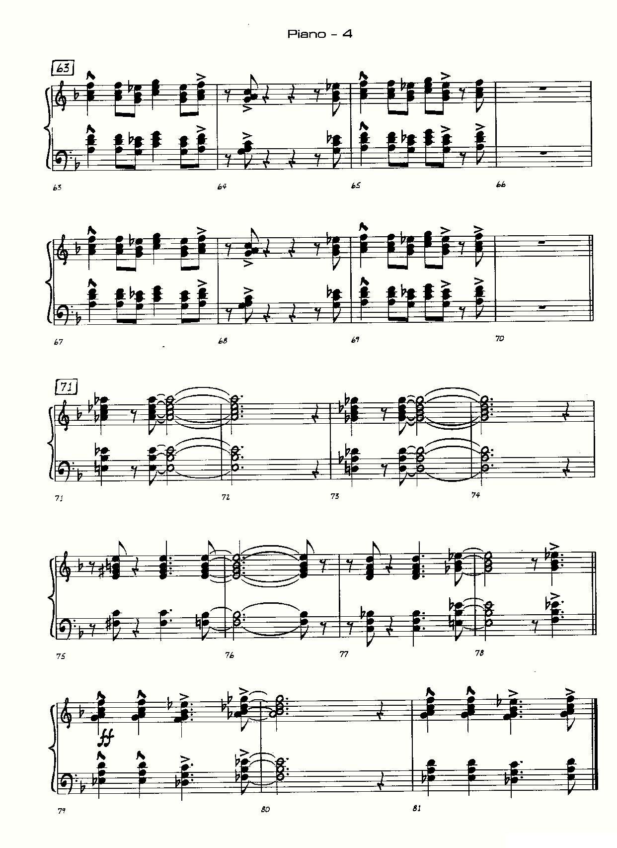 龙舌兰（爵士大乐队总分谱、总政军乐团演奏版）其它曲谱（图33）