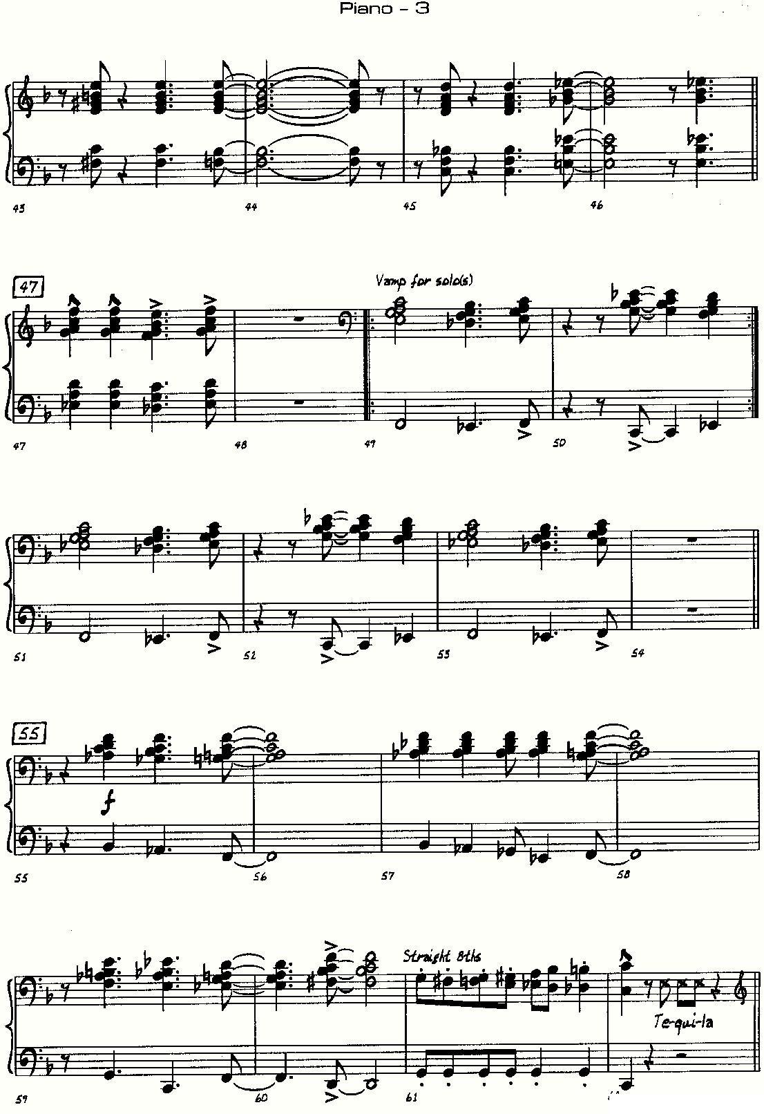 龙舌兰（爵士大乐队总分谱、总政军乐团演奏版）其它曲谱（图32）