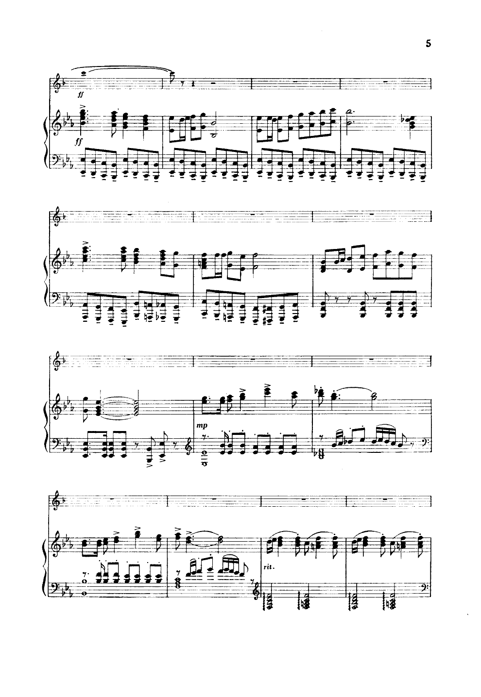 天山新歌(小号独奏)其它曲谱（图5）